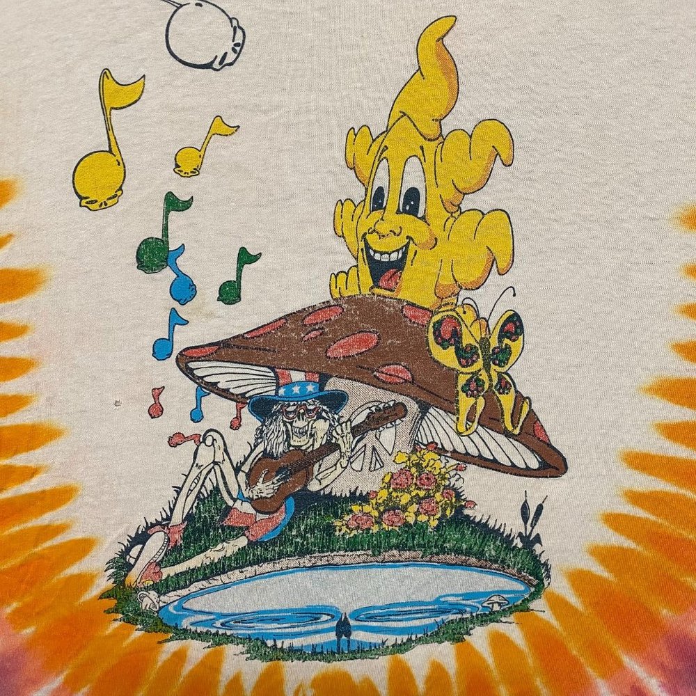 Vintage 1991 Grateful Dead T-Shirt Tie Dye XL Single Stitch Hippie Psychedelic - Picture 3 of 8